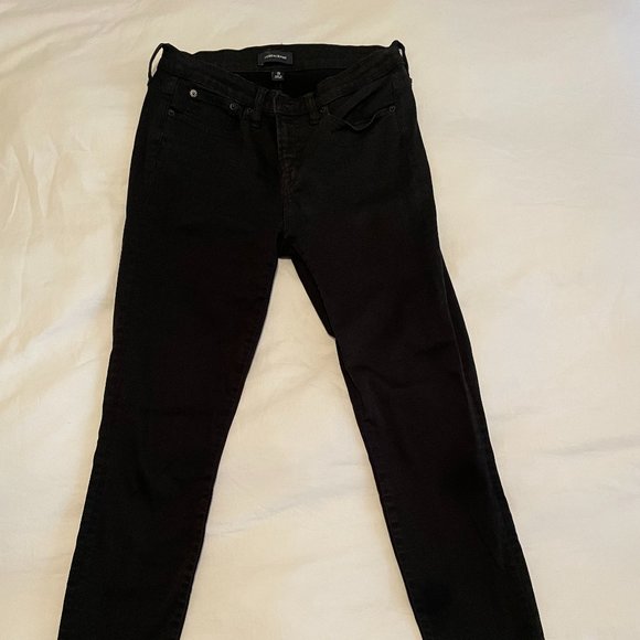 J.Crew 8" Stretchy Toothpick Skinny Jean in True Black - Picture 2 of 5